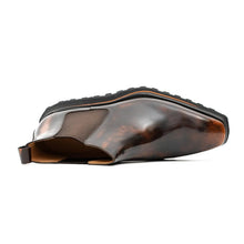 Load image into Gallery viewer, Foil leather Thick-Soled Chelsea Boot 2898KD Brown
