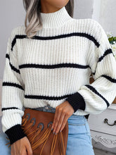 Load image into Gallery viewer, Frenchy Striped Mock Neck Sweater | NCS
