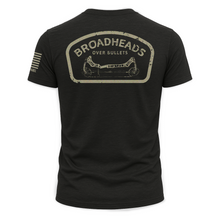 Load image into Gallery viewer, "Broadheads Over Bullets" Tee - Black
