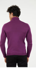 Load image into Gallery viewer, Suslo Couture Turtle Neck Sweater | Purple/eggplant color
