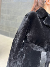Load image into Gallery viewer, Genuine Shearling Merino Lamb Leather Coat by Punto Leather

