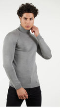 Load image into Gallery viewer, Suslo Couture Turtle Neck Sweater | Silver
