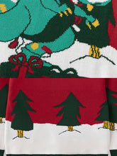 Load image into Gallery viewer, Funny Children's Cartoon Dinosaur Christmas Sweater | NCS
