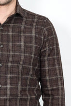 Load image into Gallery viewer, Checked Brown Men Lumberjack Shirt - Wessi
