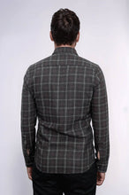 Load image into Gallery viewer, Checked Brown Men Lumberjack Shirt - Wessi
