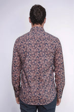 Load image into Gallery viewer, Bloom Patterned Brown Slim Fit Shirt - Wessi

