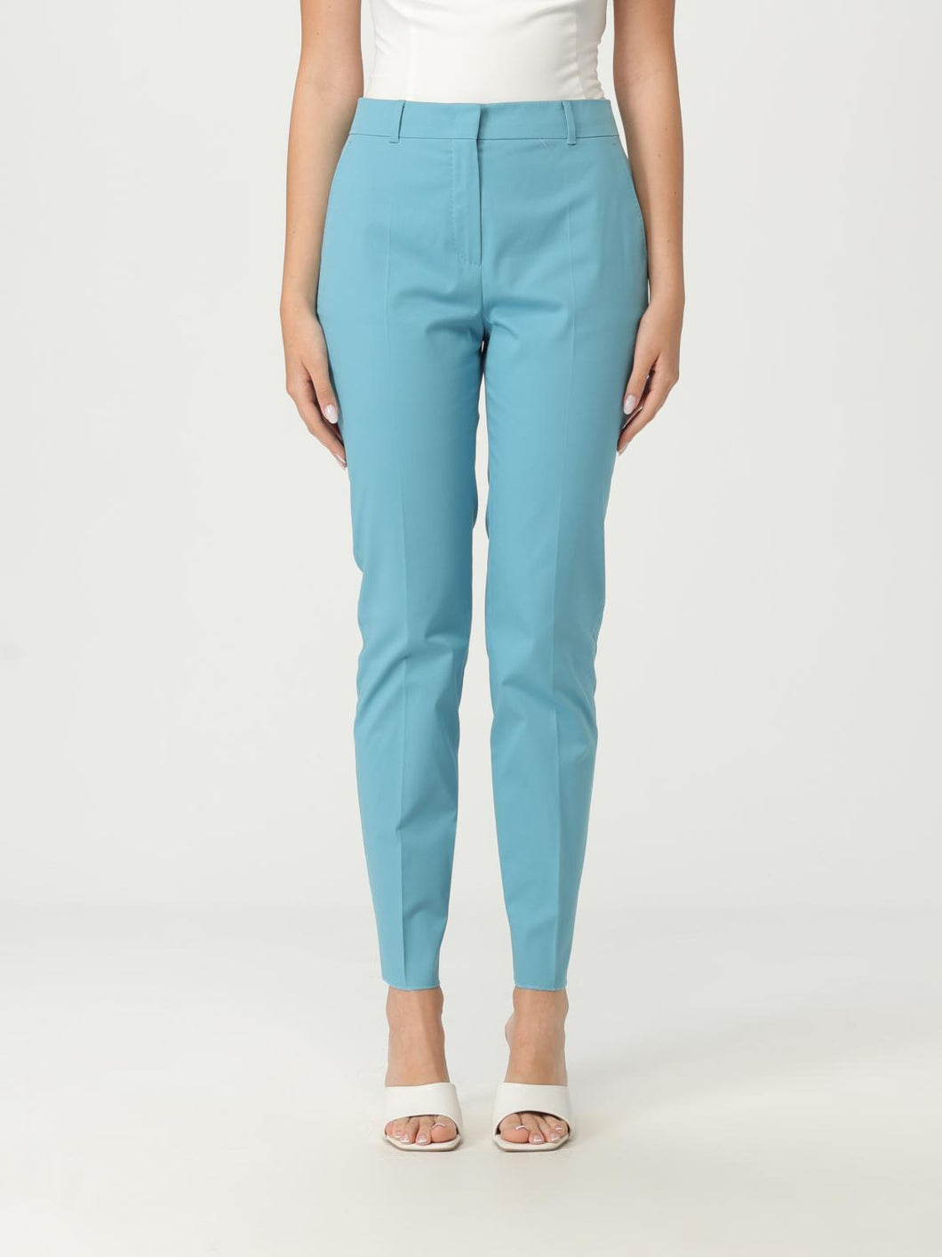 Max Mara Studio Pants Woman Gnawed Blue