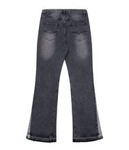 Load image into Gallery viewer, CHARCOAL SPLIT FLARE DENIM
