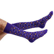 Load image into Gallery viewer, Purple Tigahs Dress Socks

