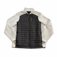 Load image into Gallery viewer, Windstopper Quilted Jacket - Natural Heather &amp; Black
