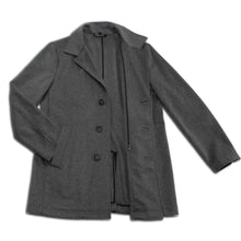 Load image into Gallery viewer, Metropolitan Dual-Layer Wool Car Coat - Grey
