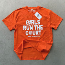 Load image into Gallery viewer, Girls Run The Court - T-Shirt - Orange
