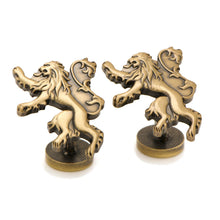 Load image into Gallery viewer, Game of Thrones Lannister Lion Sigil Cufflinks

