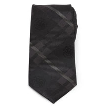 Load image into Gallery viewer, Game of Thrones Targaryen Dragon Black Plaid Silk Men&#39;s Tie
