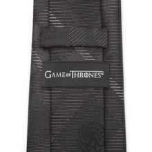 Load image into Gallery viewer, Game of Thrones Targaryen Dragon Black Plaid Silk Men&#39;s Tie
