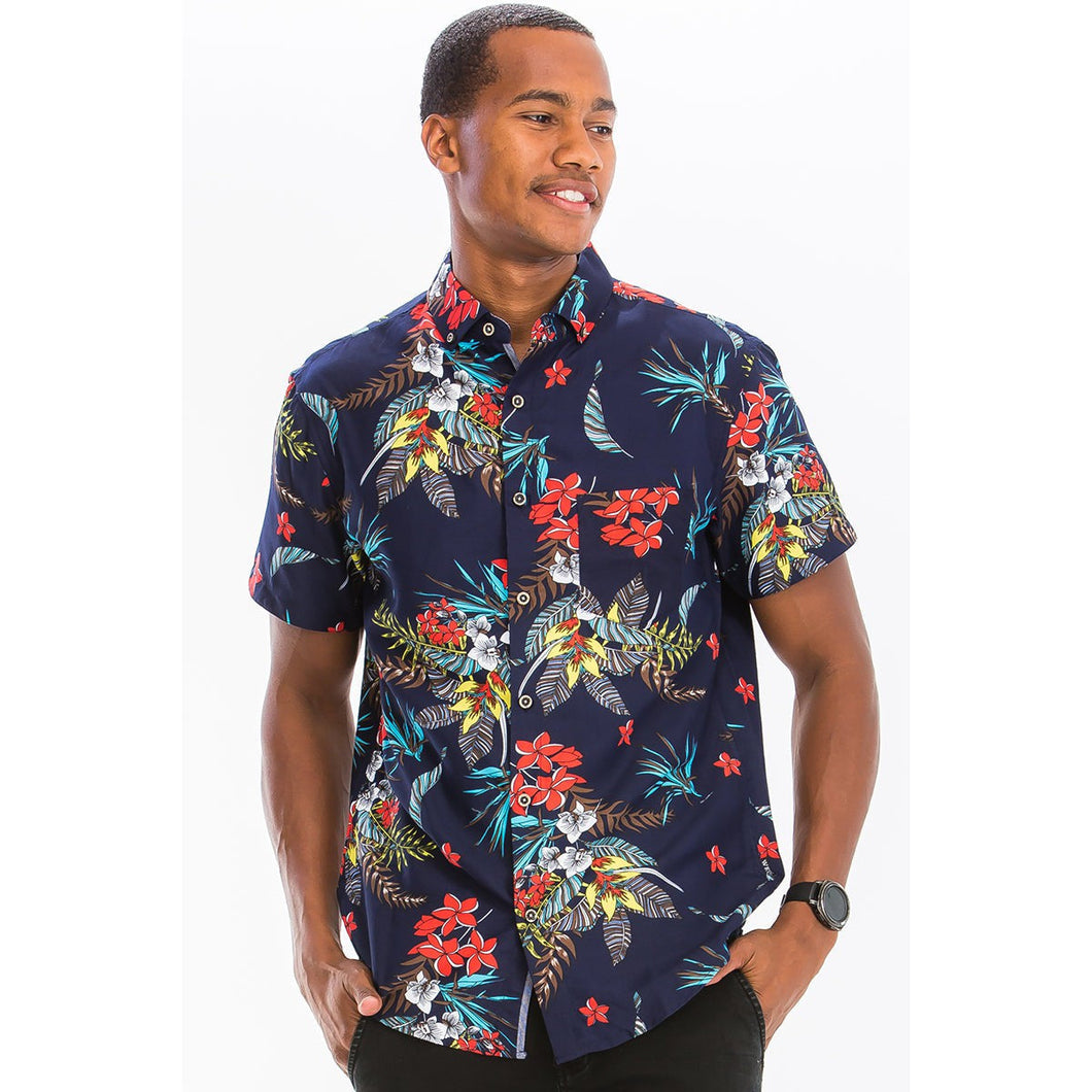 Garden Serenade Hawaiian Short Sleeve Shirt