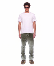 Load image into Gallery viewer, OBSIDIAN Washed French Terry Stacked Jogger Pants
