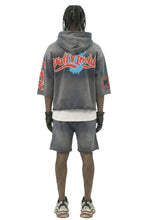 Load image into Gallery viewer, PORTER French Terry 3/4 Sleeve Crop Top Pullover Hoodie
