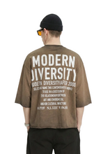 Load image into Gallery viewer, ELLE S/N Jersey 3/4 Sleeve Crop Top Tee with Detachable Necklace

