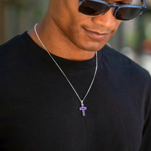 Load image into Gallery viewer, Gemstone Cross Pendant - Amethyst
