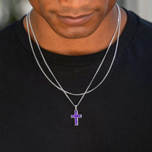 Load image into Gallery viewer, Gemstone Cross Pendant - Amethyst

