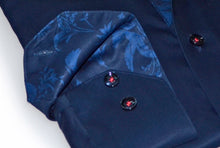 Load image into Gallery viewer, Geo  Button-Up Shirt With Contrast Details // Navy // Contemporary Fit (Regular)
