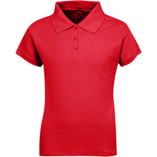 Load image into Gallery viewer, Juniors Short Sleeve Pique Polo Shirt
