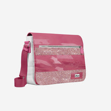Load image into Gallery viewer, Glitter Pink Messenger Bag 16” | BYMANYC ® New York Glam Street Edition
