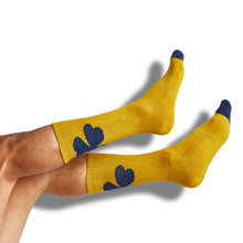 Load image into Gallery viewer, Navy Gold Mixed Socks 4 Pack -B
