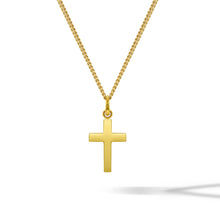 Load image into Gallery viewer, Petite Cross - 14K Gold
