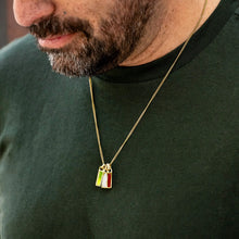 Load image into Gallery viewer, Birthstone Tag Necklace - Gold
