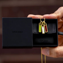 Load image into Gallery viewer, Birthstone Tag Pendant - 14K Gold
