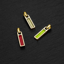 Load image into Gallery viewer, Birthstone Tag Pendant - 14K Gold
