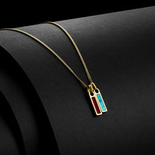 Load image into Gallery viewer, Birthstone Tag Pendant - 14K Gold
