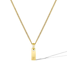 Load image into Gallery viewer, Initial Tag Necklace - 14K Gold
