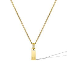 Load image into Gallery viewer, Initial Tag Necklace - 14K Gold
