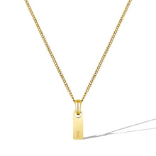 Load image into Gallery viewer, Initial Tag Necklace - 14K Gold
