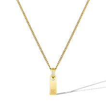 Load image into Gallery viewer, Initial Tag Necklace - 14K Gold
