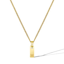 Load image into Gallery viewer, Initial Tag Necklace - 14K Gold
