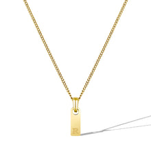 Load image into Gallery viewer, Initial Tag Necklace - 14K Gold
