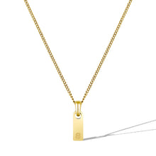 Load image into Gallery viewer, Initial Tag Necklace - 14K Gold
