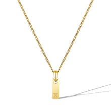 Load image into Gallery viewer, Initial Tag Necklace - 14K Gold

