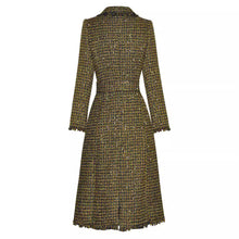 Load image into Gallery viewer, Golden Plaid Trench Coat, Upper East Side | Women - BYMANYC ® New York
