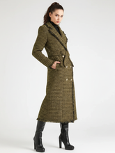 Load image into Gallery viewer, Golden Plaid Trench Coat, Upper East Side | Women - BYMANYC ® New York
