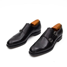 Load image into Gallery viewer, Goodyear Premium Double Monk Strap Shoes Black
