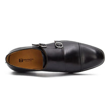 Load image into Gallery viewer, Goodyear Premium Double Monk Strap Shoes Black
