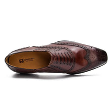 Load image into Gallery viewer, Goodyear Welted Brogue Oxford Shoes Coffee
