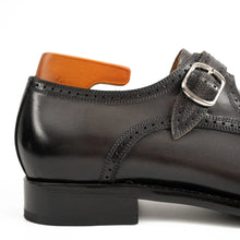 Load image into Gallery viewer, Goodyear Welted Monk Strap Shoes Black
