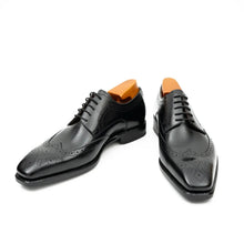 Load image into Gallery viewer, Goodyear welt derby shoes Brogue style Black
