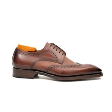 Load image into Gallery viewer, Goodyear welt derby shoes Brogue style Brown
